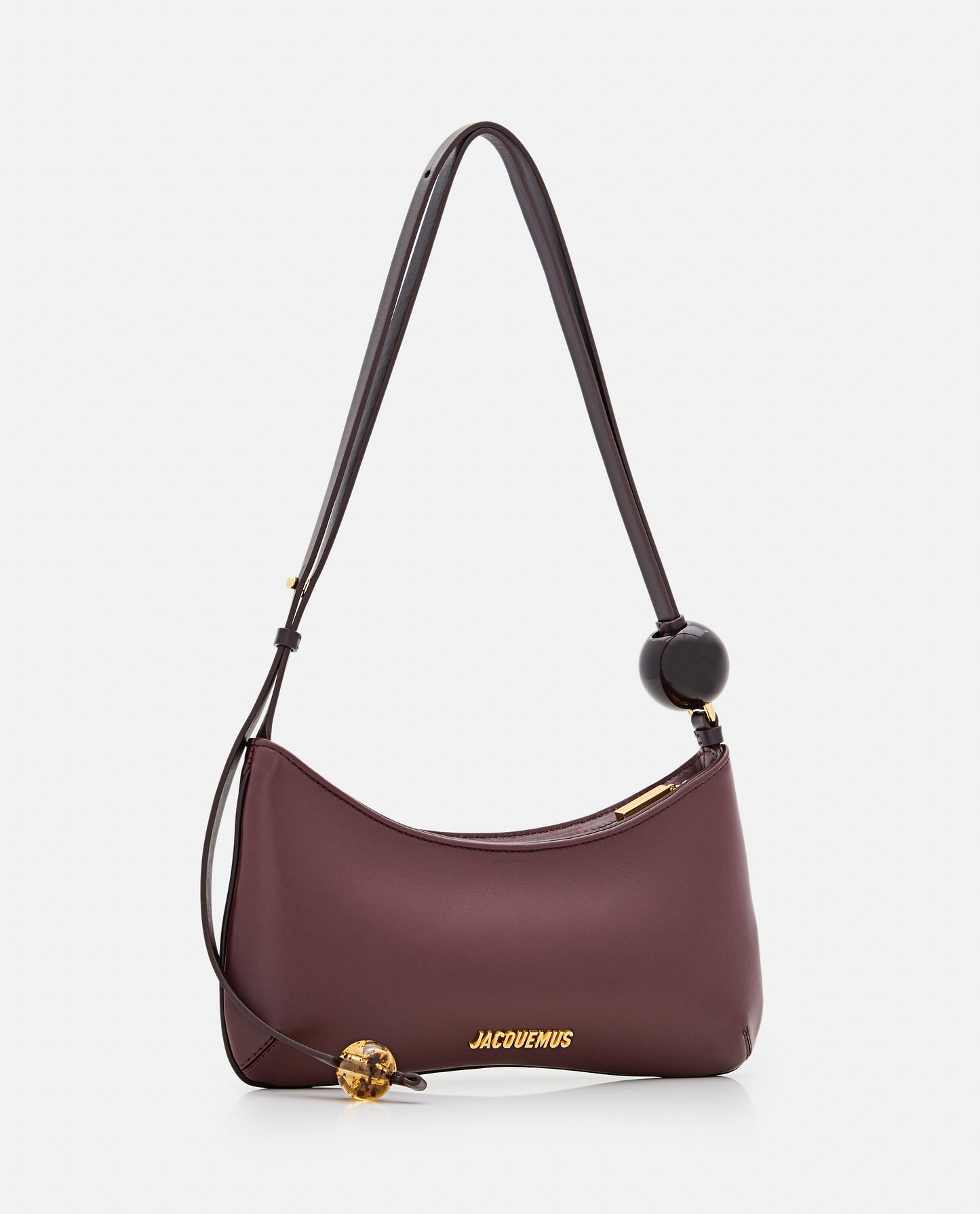Jacquemus Women Le Bisou Perle Leather Shoulder Bag JACQUEMUS