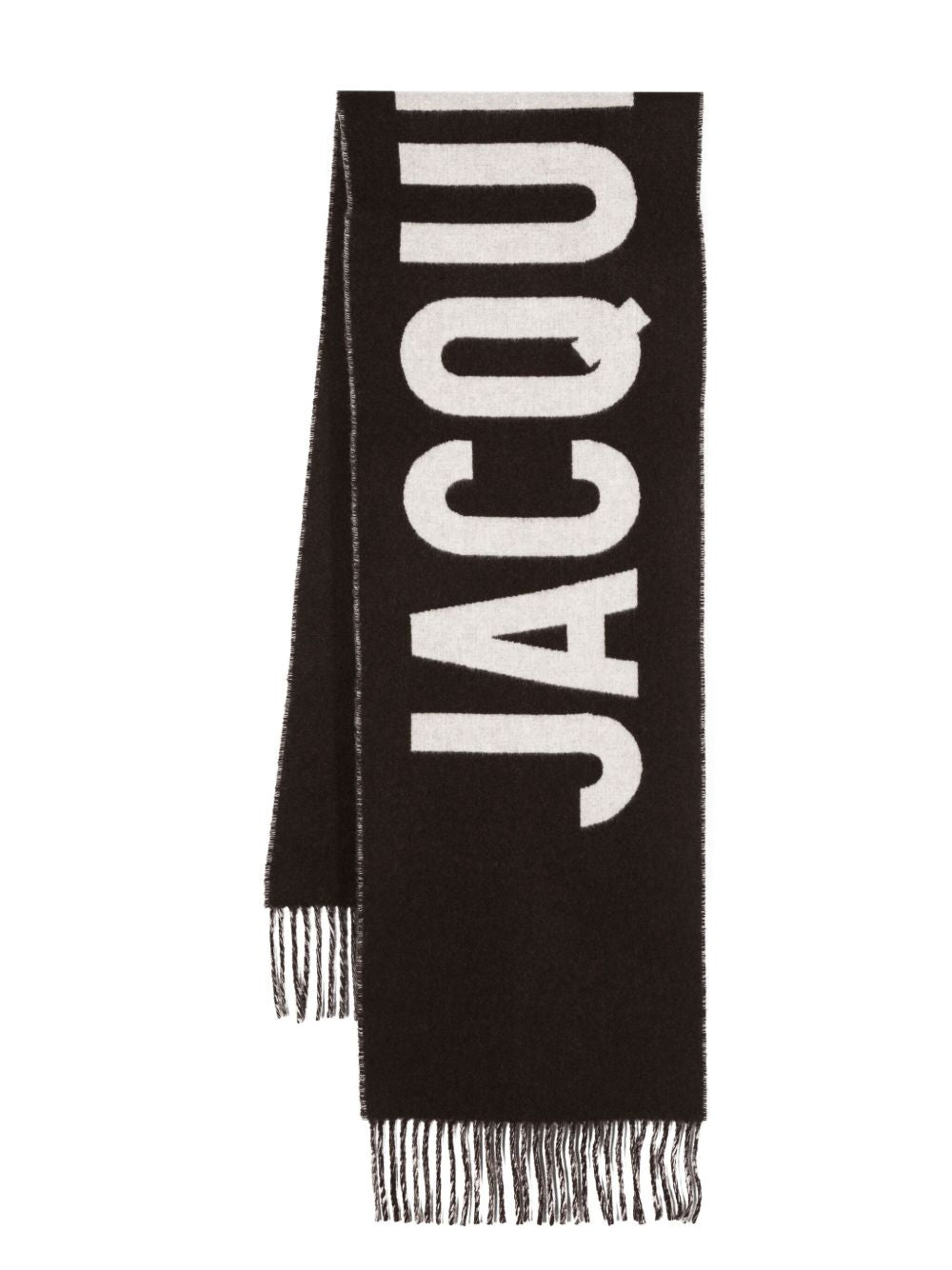Jacquemus Men Logo Wool Scarf