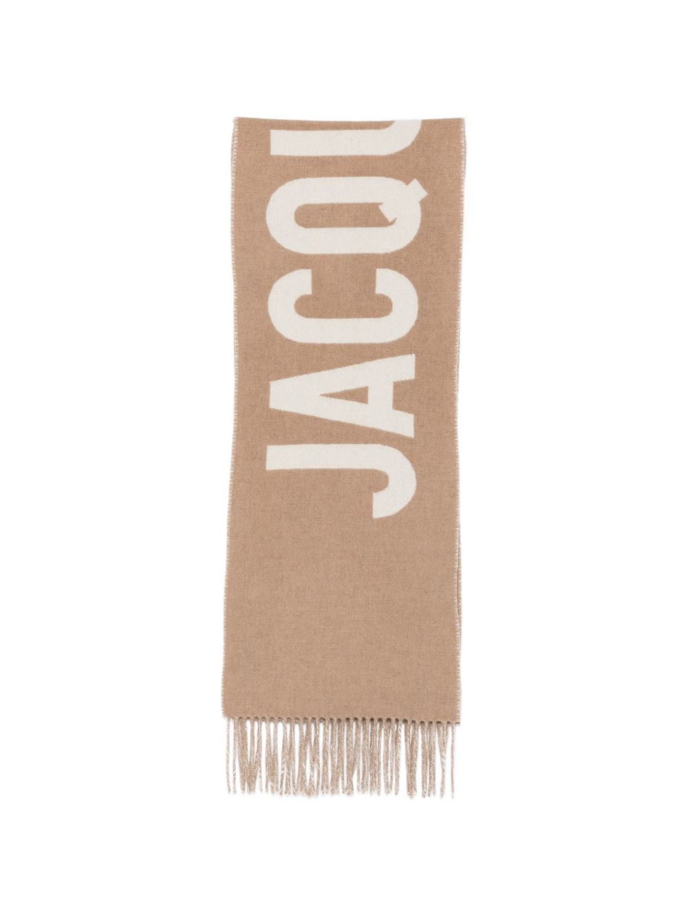 Jacquemus Men Logo Wool Scarf