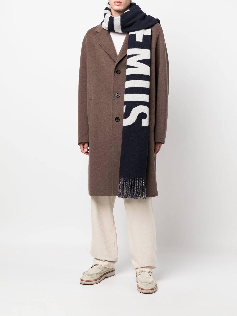 Jacquemus Men Logo Wool Scarf