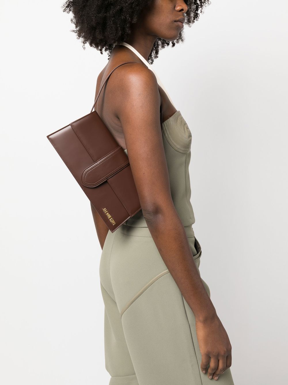 Jacquemus Women Le Bambino Long Leather Shoulder Bag JACQUEMUS