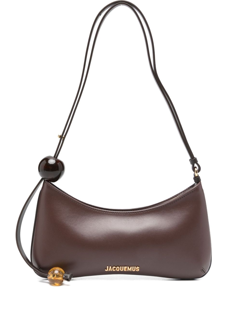 Jacquemus Women Le Bisou Perle Leather Shoulder Bag JACQUEMUS