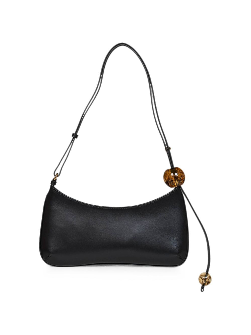 Jacquemus Women Le Bisou Perle Leather Shoulder Bag
