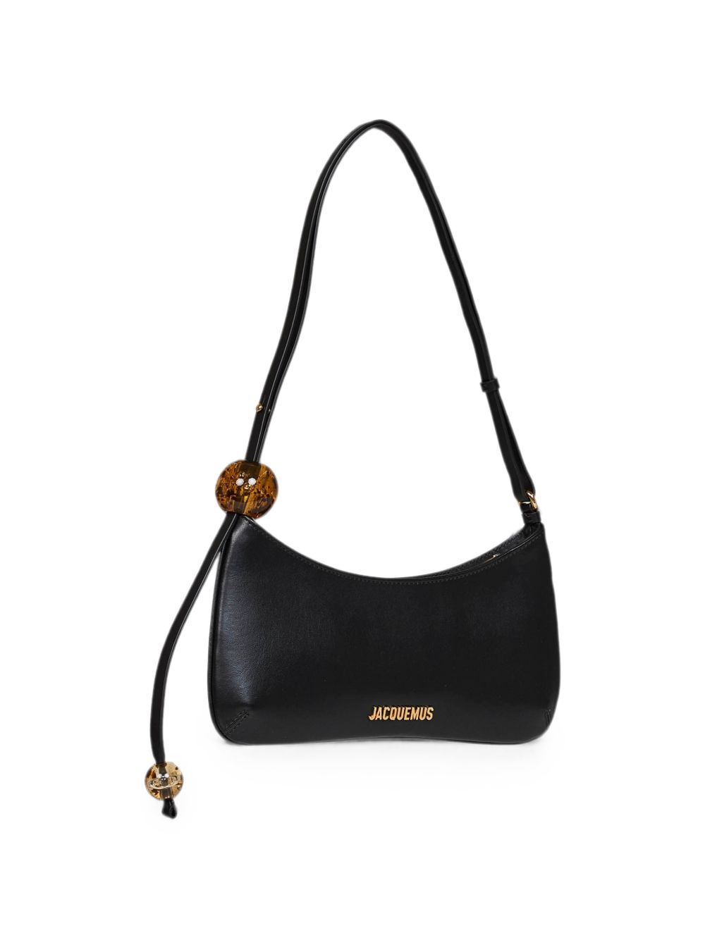 Jacquemus Women Le Bisou Perle Leather Shoulder Bag
