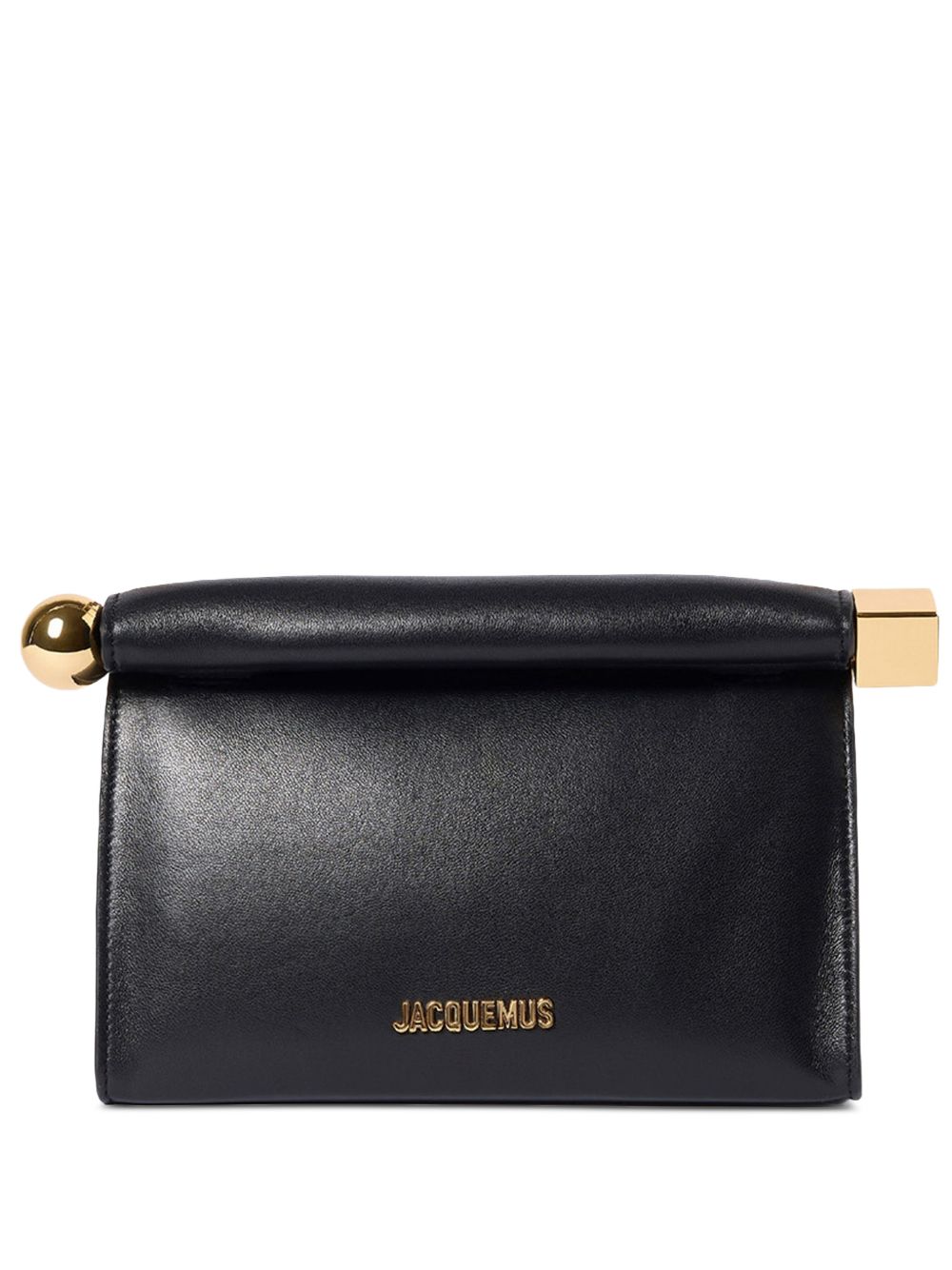 Jacquemus Women Le Sac Rond Carre Leather Clutch JACQUEMUS