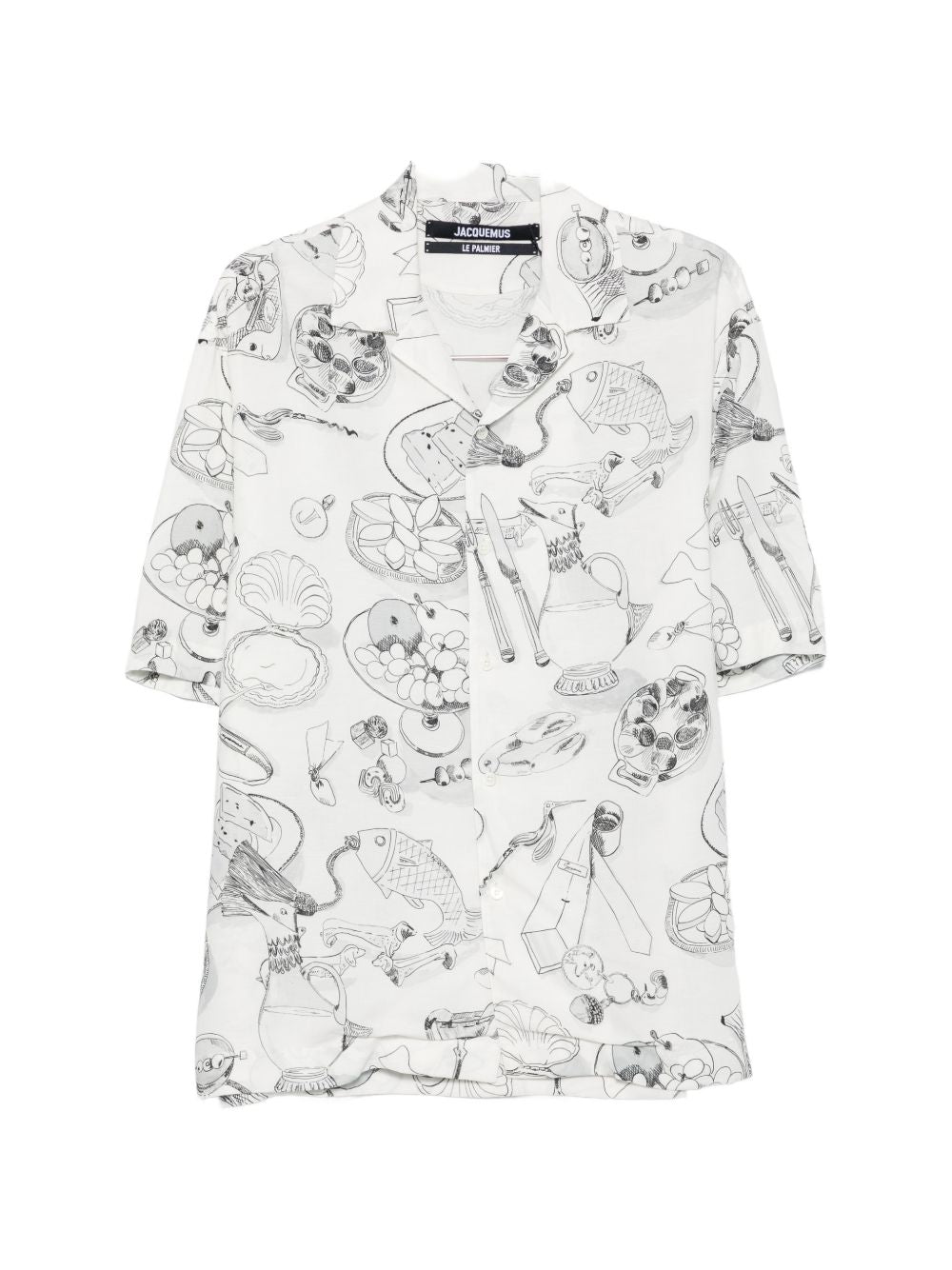 Jacquemus Men Printed Cotton Shirt JACQUEMUS