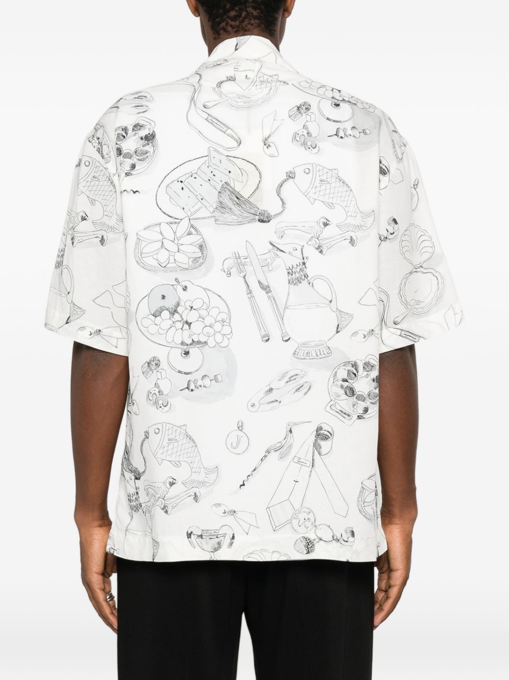 Jacquemus Men Printed Cotton Shirt JACQUEMUS