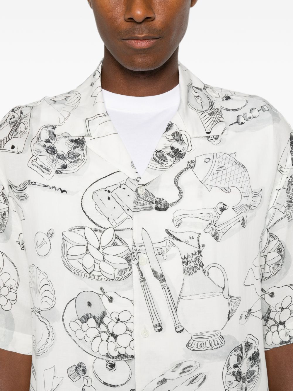 Jacquemus Men Printed Cotton Shirt JACQUEMUS