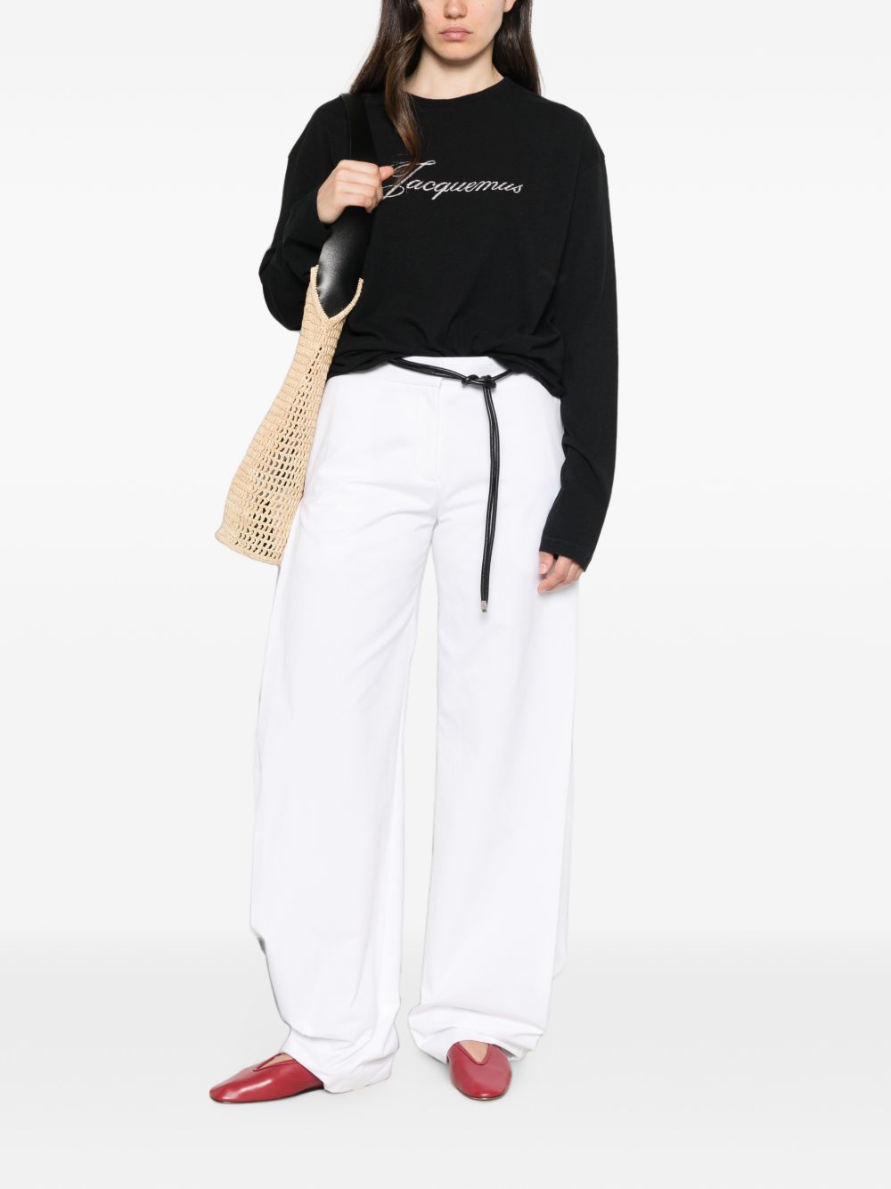 Jacquemus Women Logo Cotton T-Shirt JACQUEMUS
