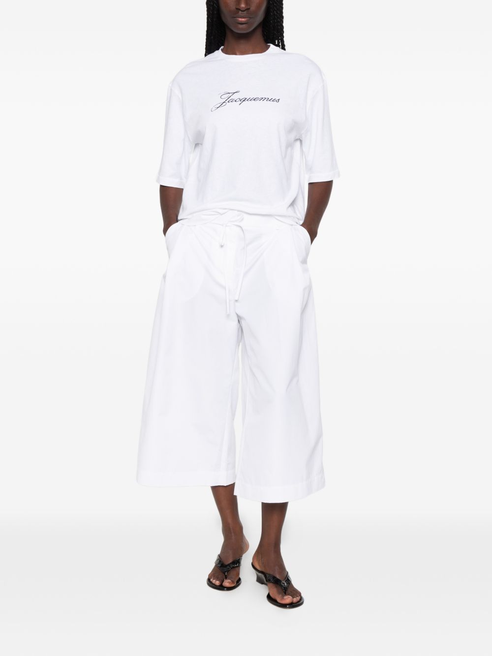 Jacquemus Women Logo Cotton T-Shirt