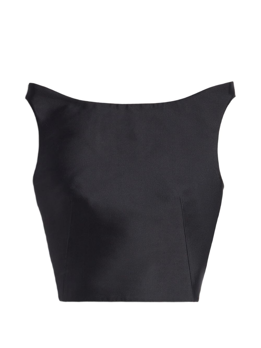 Jil Sander Women Silk And Wool Cropped Top