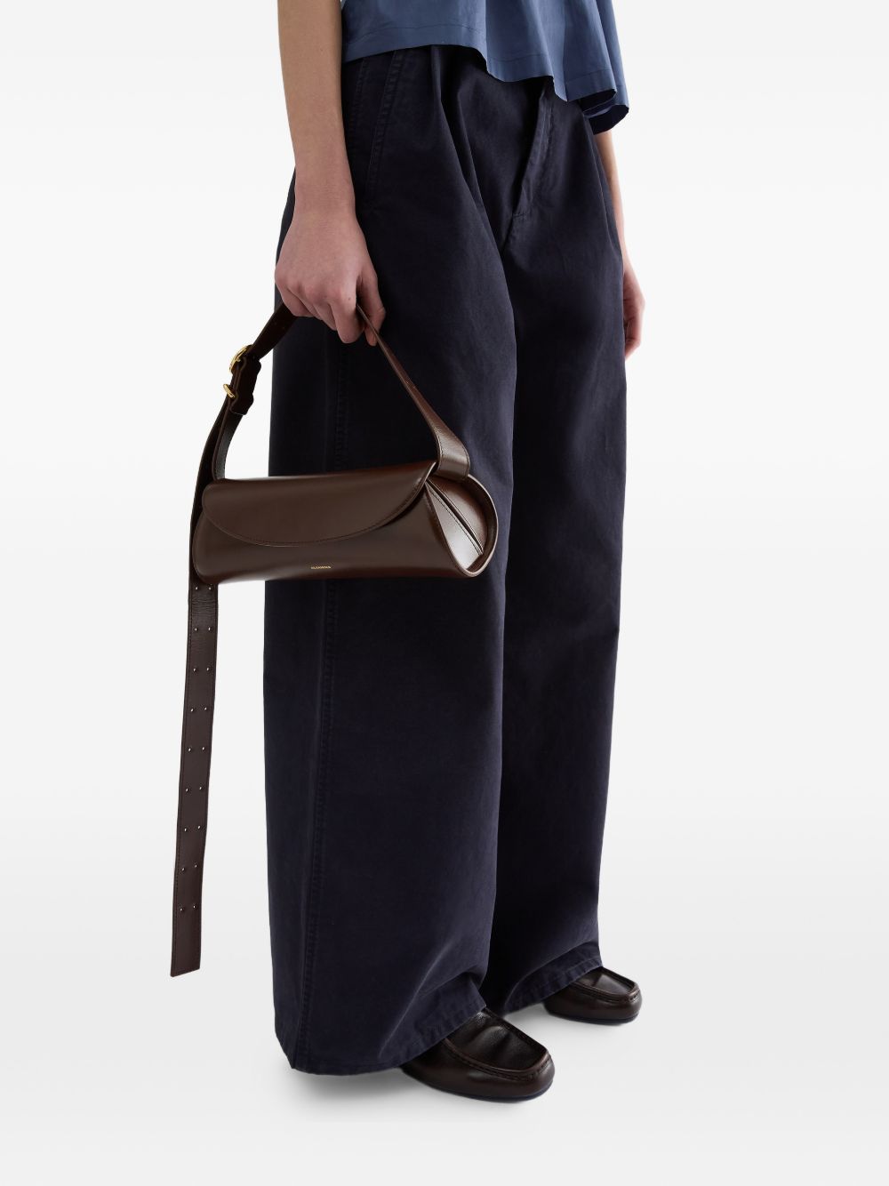 Jil Sander Women Cannolo Small Leather Shoulder JIL SANDER