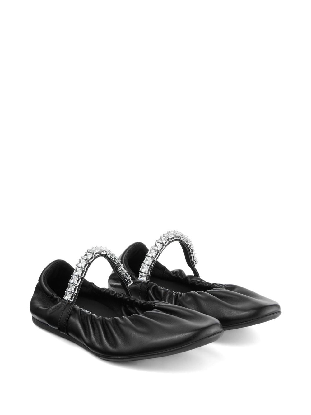 Jimmy Choo Women Jade Leather Ballets JIMMY CHOO