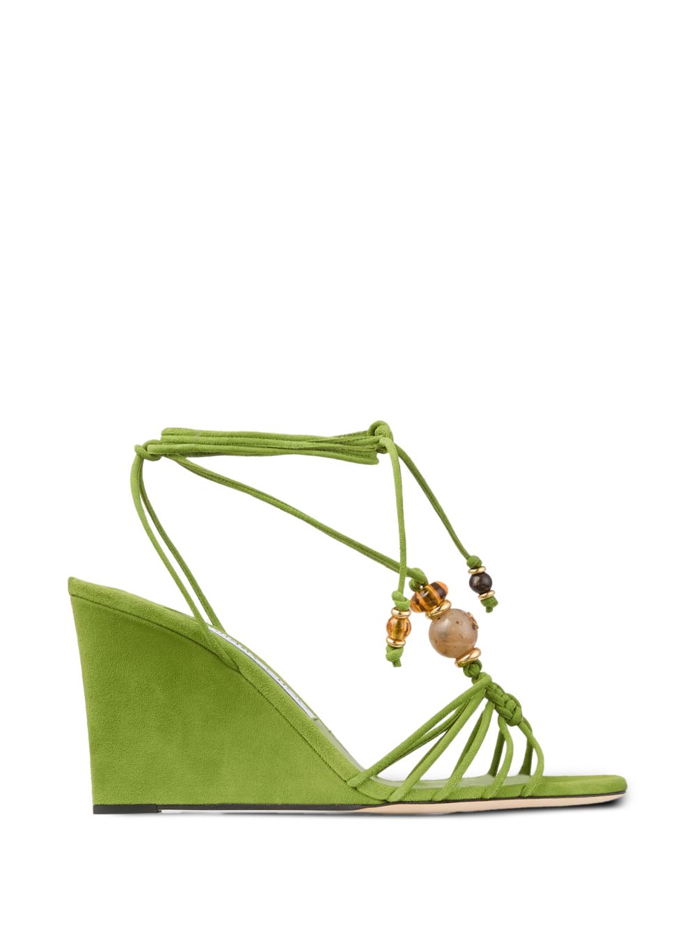Jimmy Choo Women Lova Suede Leather Wedge Sandals JIMMY CHOO