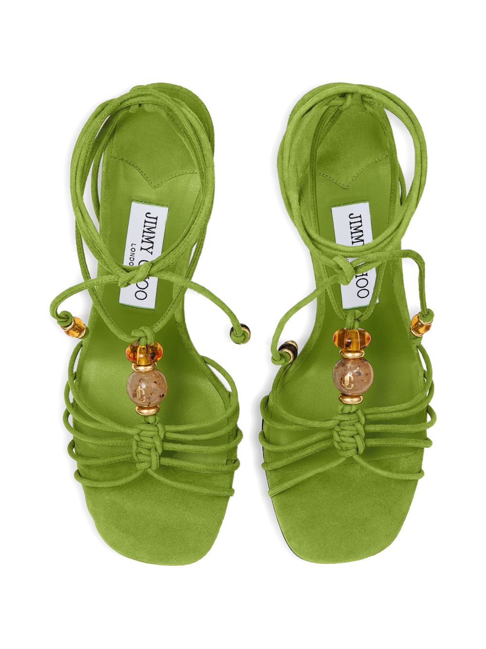 Jimmy Choo Women Lova Suede Leather Wedge Sandals JIMMY CHOO