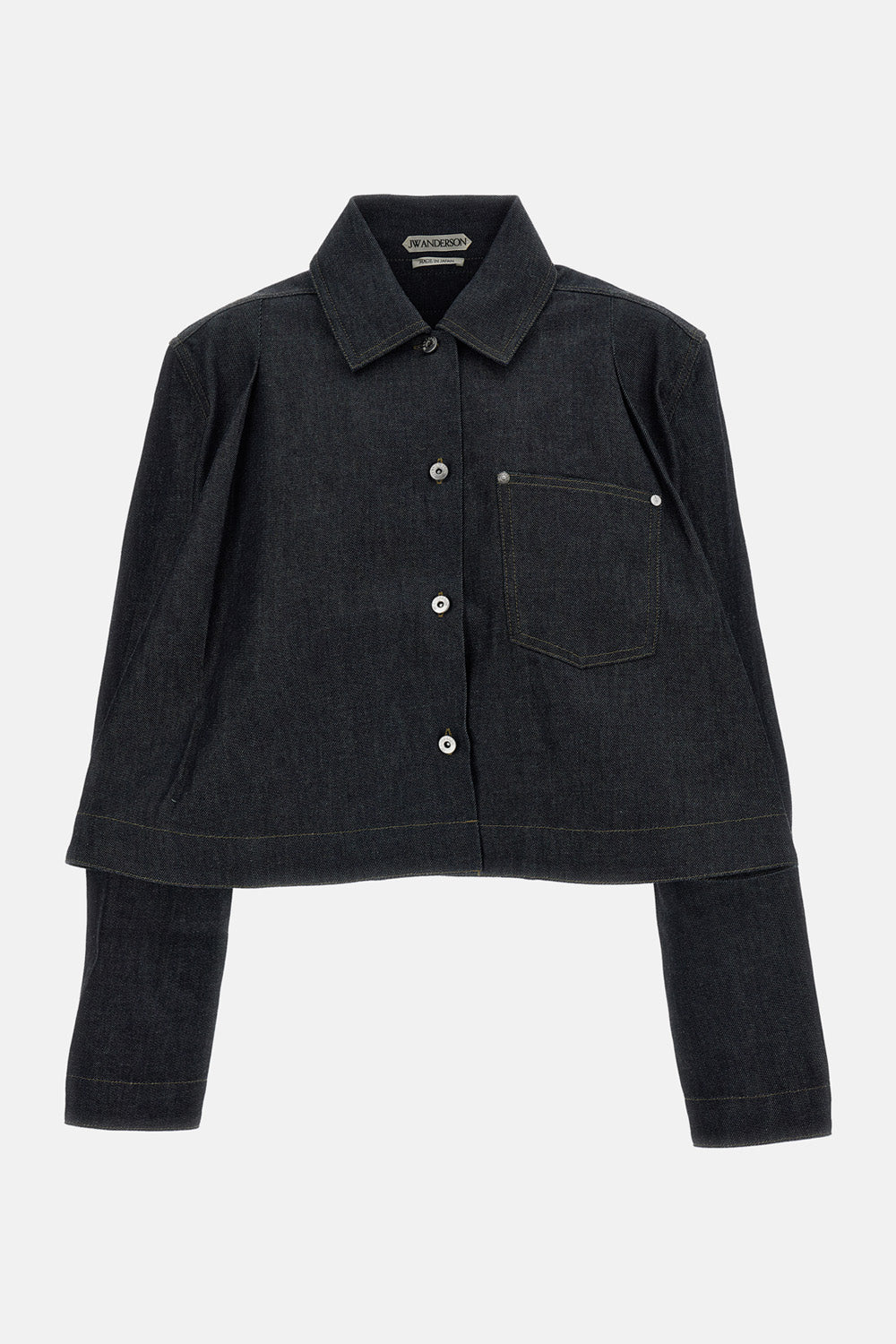 Jw Anderson Women Flare Hem Denim Shirt J.W. ANDERSON