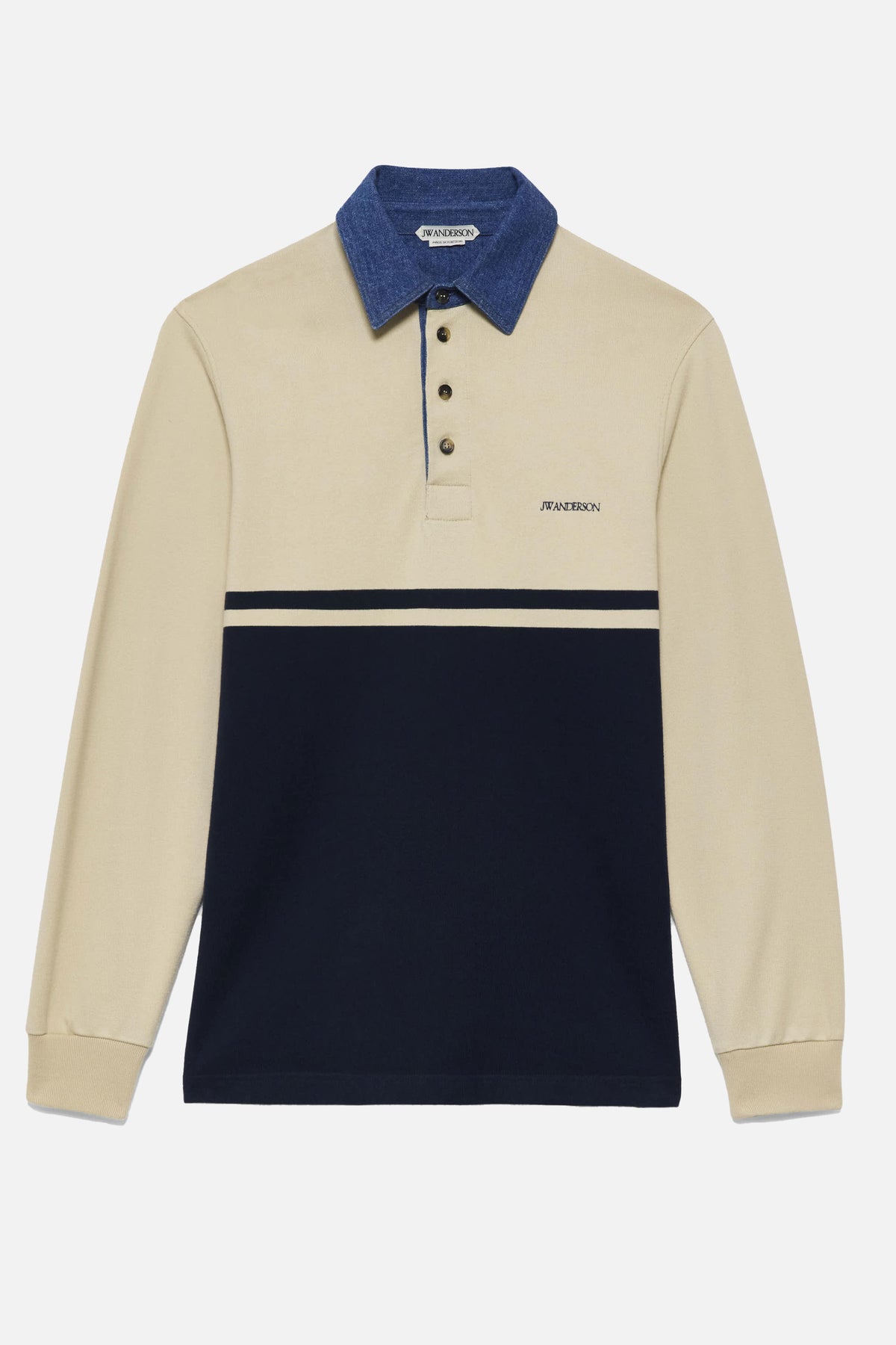 Jw Anderson Men Contrast Collar Polo J.W. ANDERSON