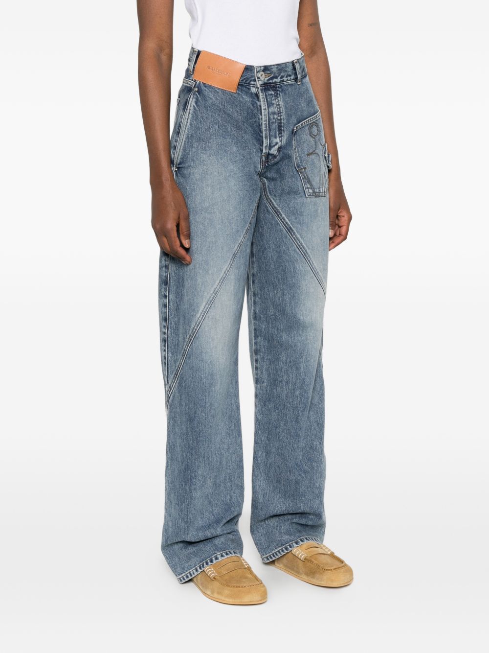 Jw Anderson Women Twisted Denim Jeans J.W. ANDERSON