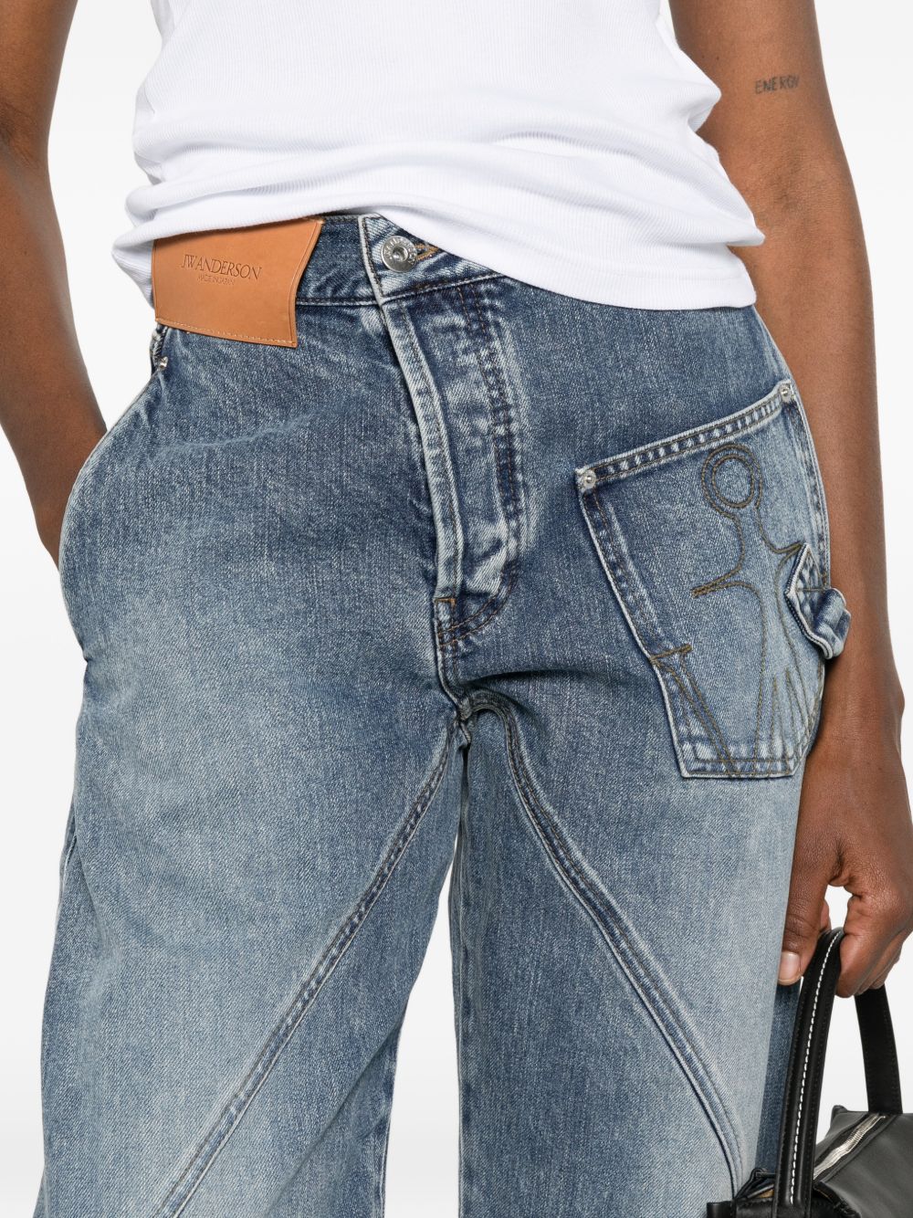 Jw Anderson Women Twisted Denim Jeans J.W. ANDERSON