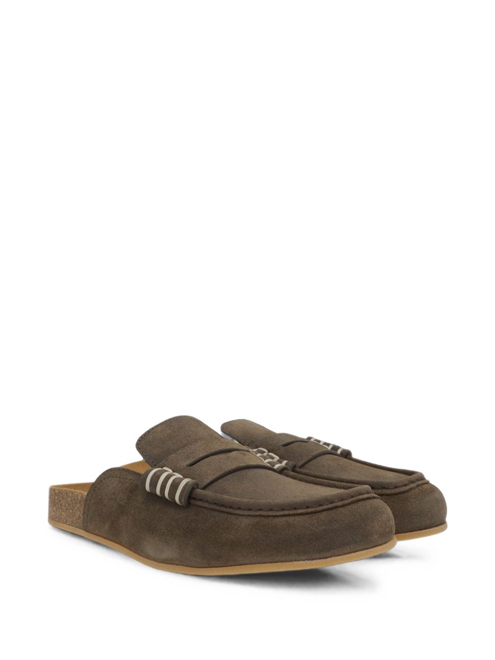 Jw Anderson Women Stitch Leather Slippers J.W. ANDERSON