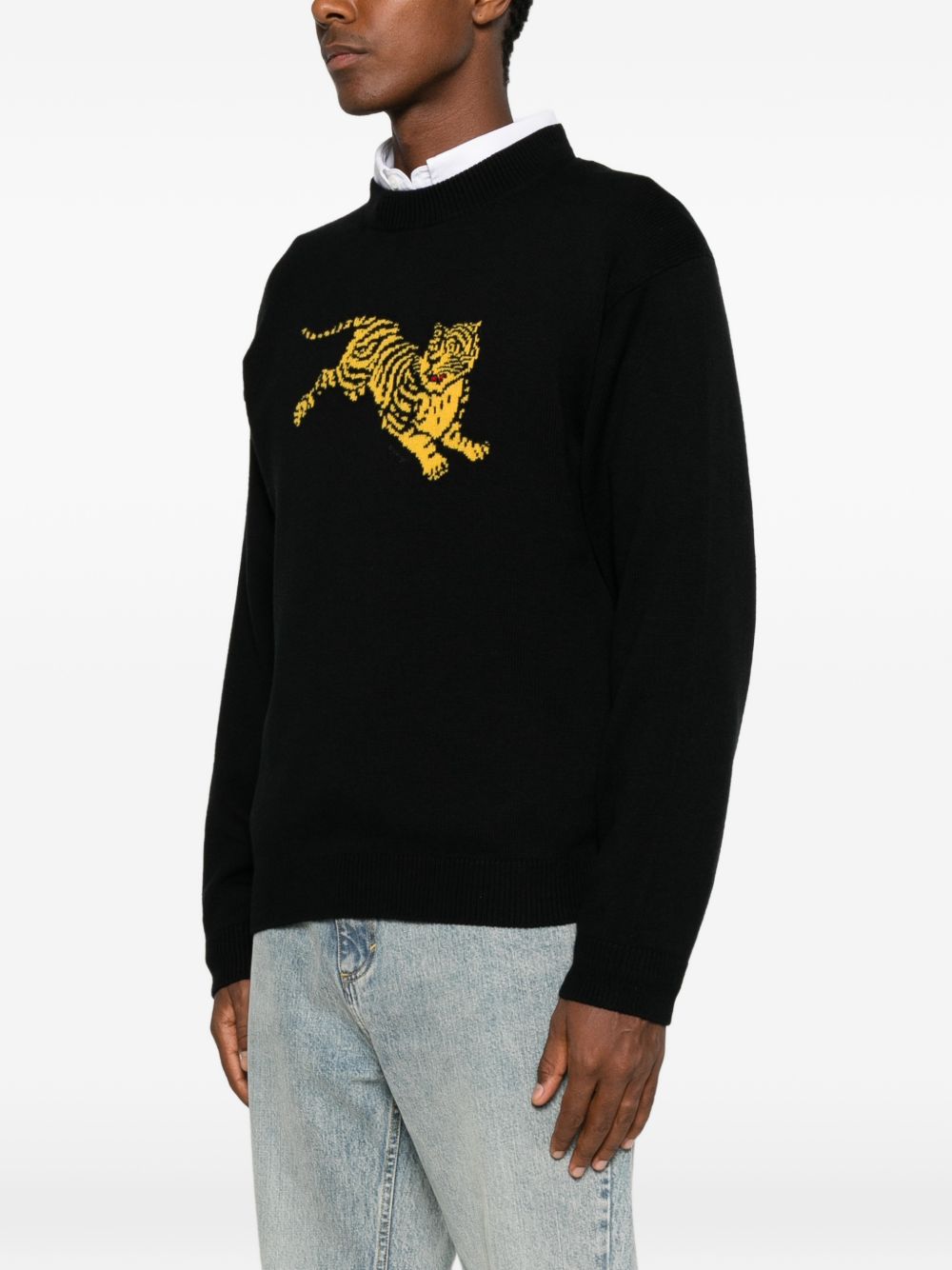 Kenzo Men Jumping Tiger Crewneck Sweater KENZO