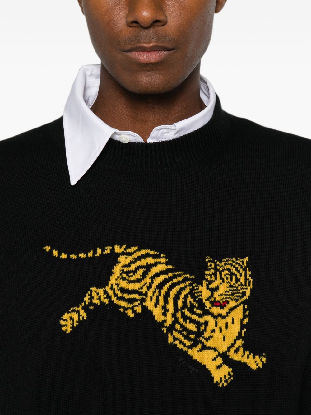Kenzo Men Jumping Tiger Crewneck Sweater KENZO
