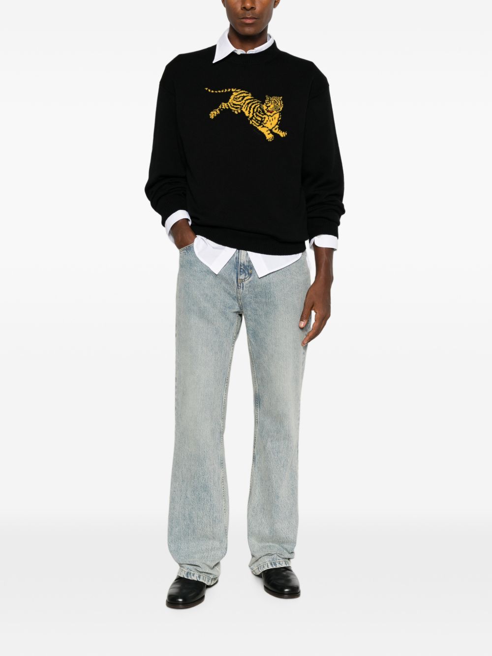 Kenzo Men Jumping Tiger Crewneck Sweater KENZO