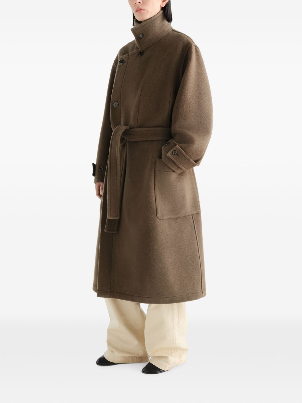 Lemaire Men Wool Wrap Coat LEMAIRE