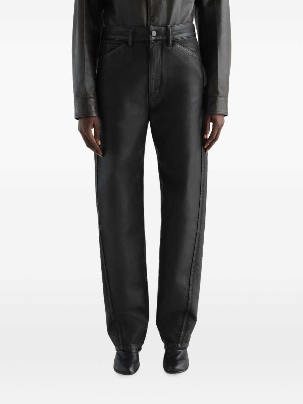 Lemaire Women Leather Trousers LEMAIRE