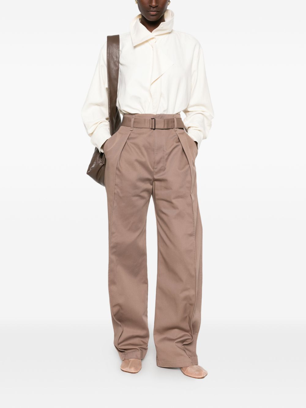 Lemaire Women Cotton Curved Trousers LEMAIRE
