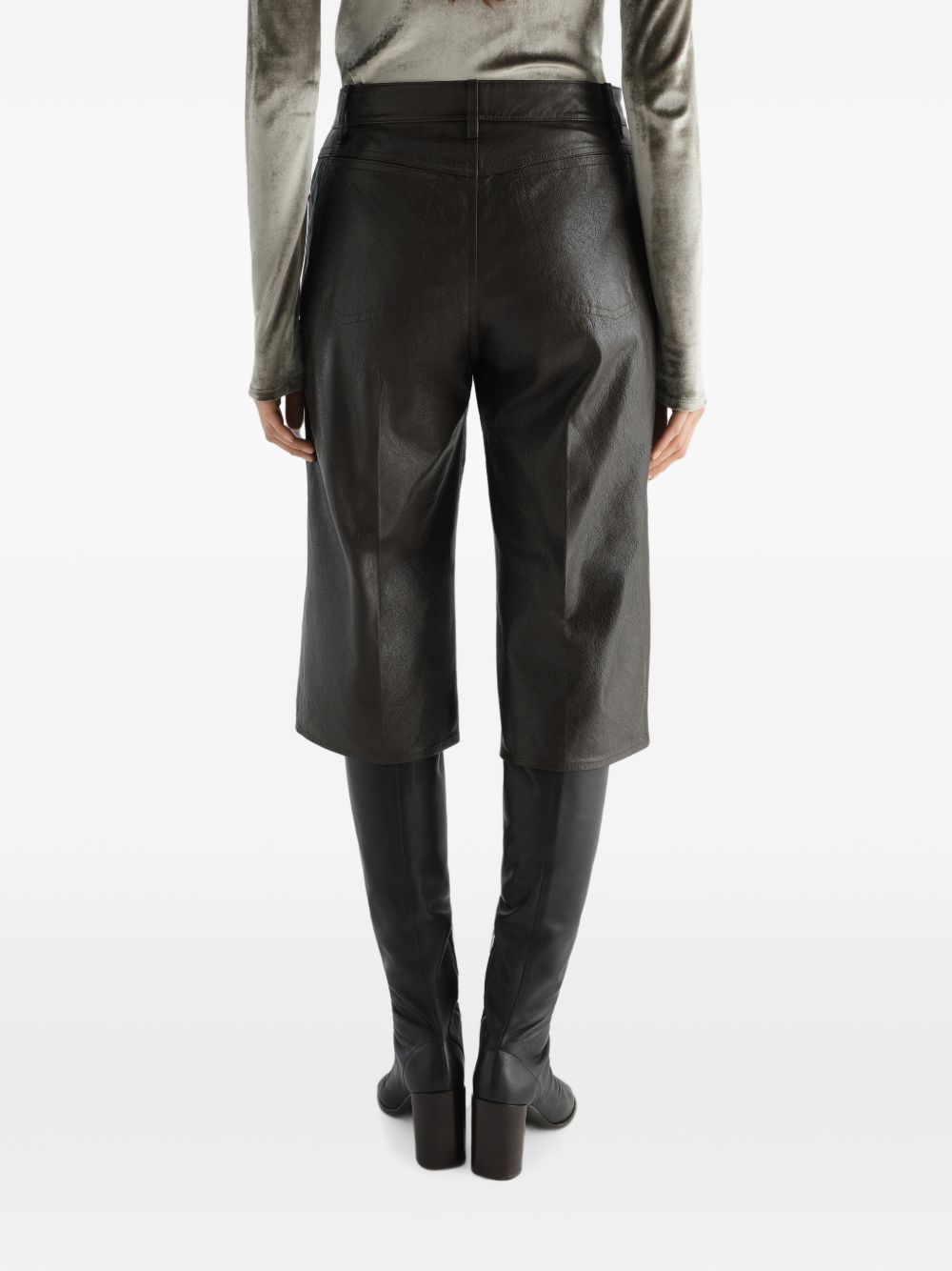 Lemaire Women Leather Bermudas LEMAIRE
