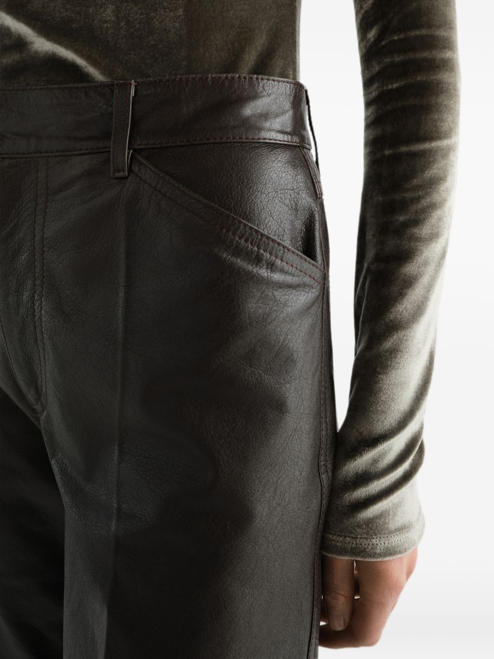 Lemaire Women Leather Bermudas LEMAIRE