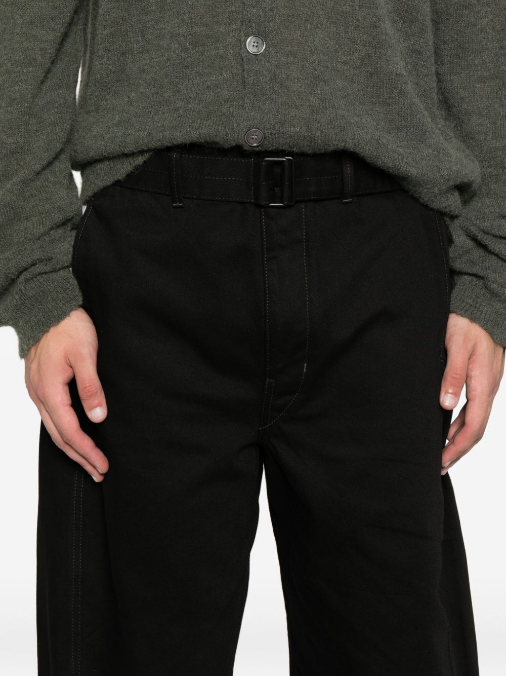 Lemaire Men Twisted Belted Jeans