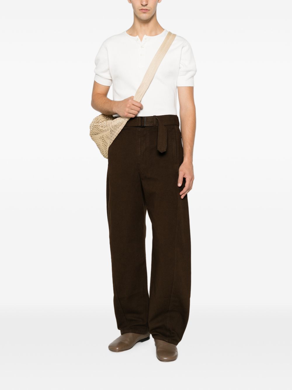 Lemaire Men Twisted Belted Jeans