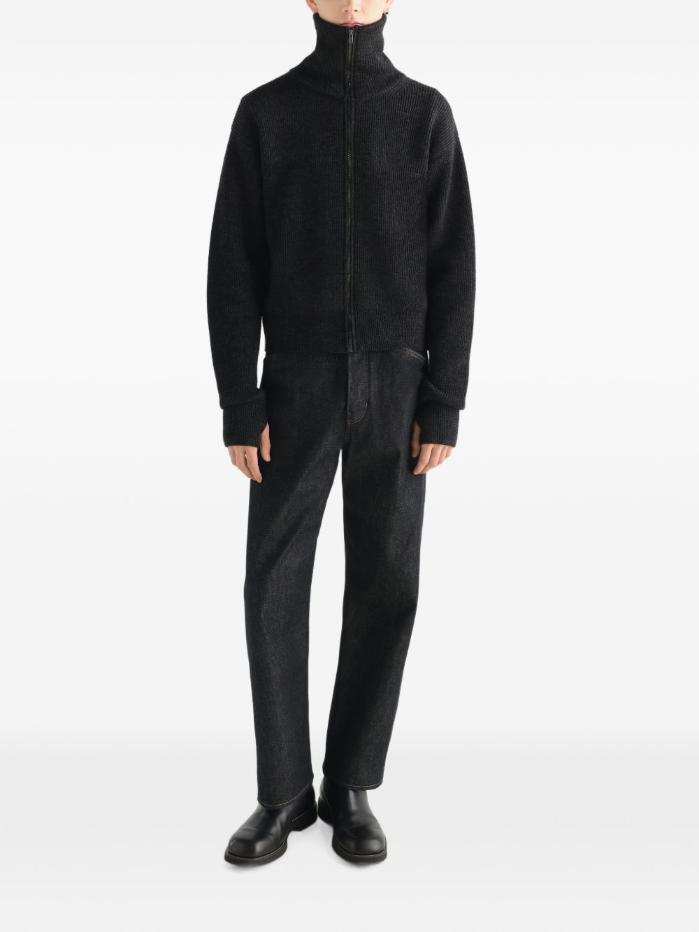Lemaire Men Wool Zipped Cardigan LEMAIRE