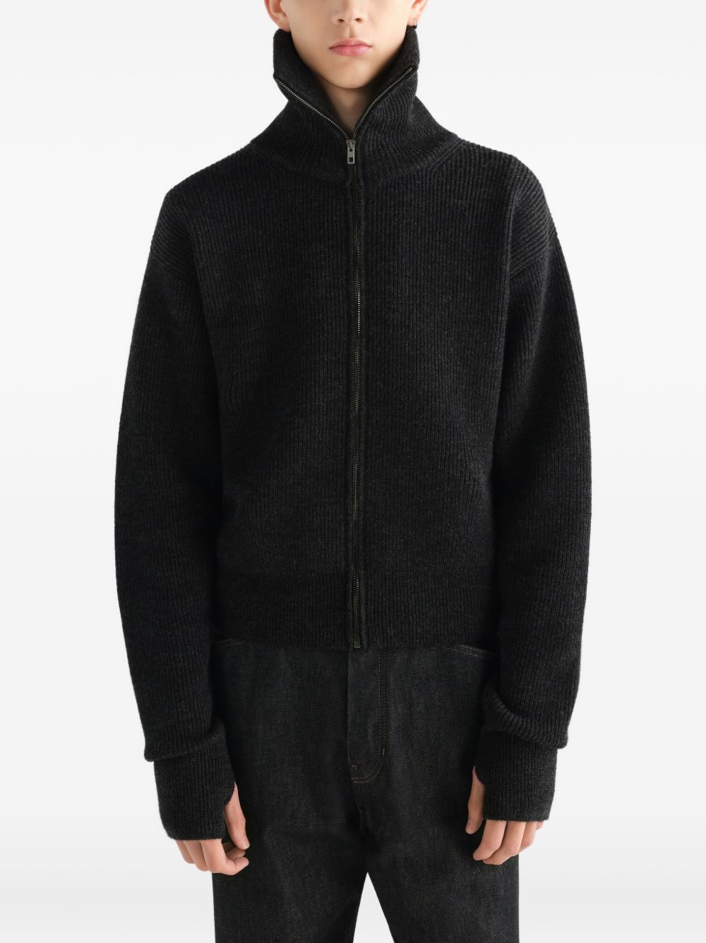 Lemaire Men Wool Zipped Cardigan LEMAIRE