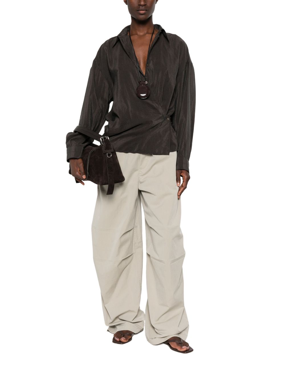 Lemaire Women Silk Twisted Shirt LEMAIRE