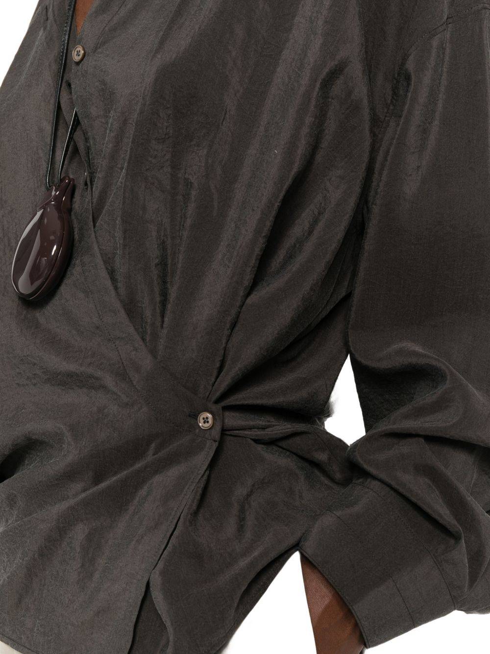 Lemaire Women Silk Twisted Shirt LEMAIRE