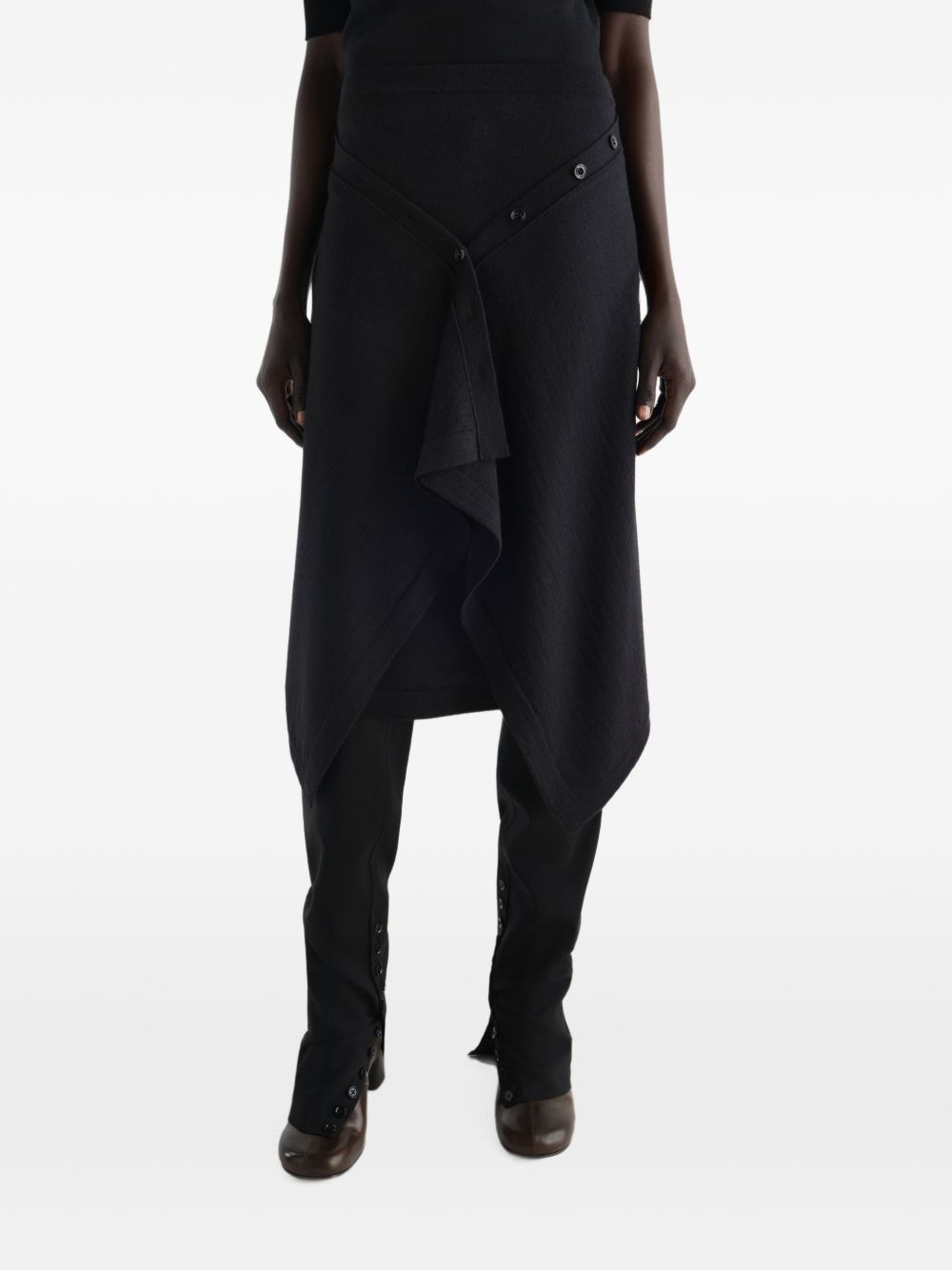 Lemaire Women Wool Blend Midi Skirt LEMAIRE