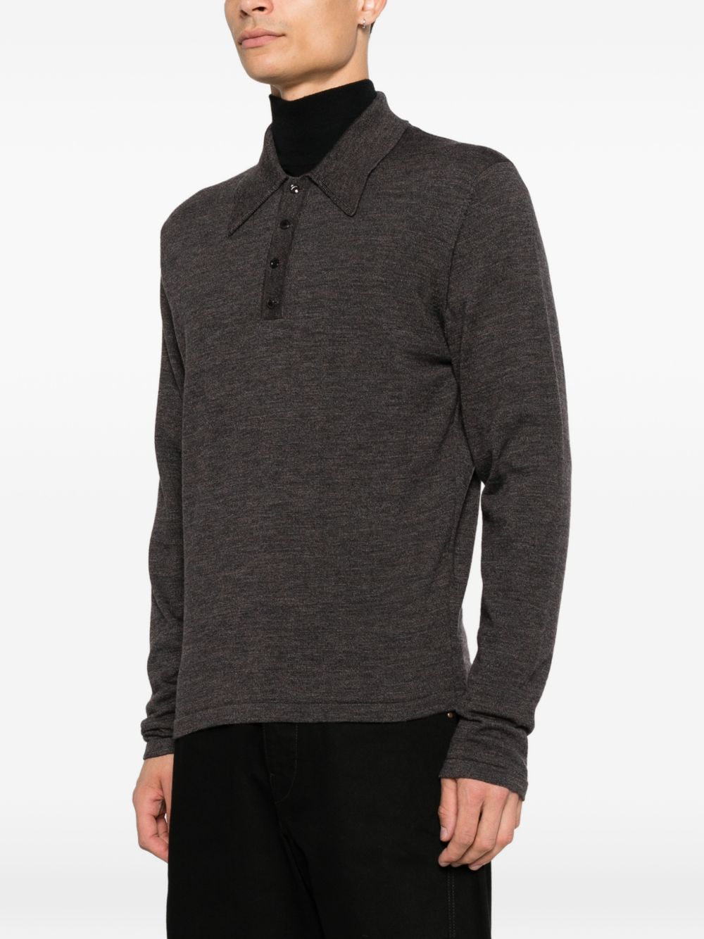 Lemaire Men Wool Polo Shirt LEMAIRE