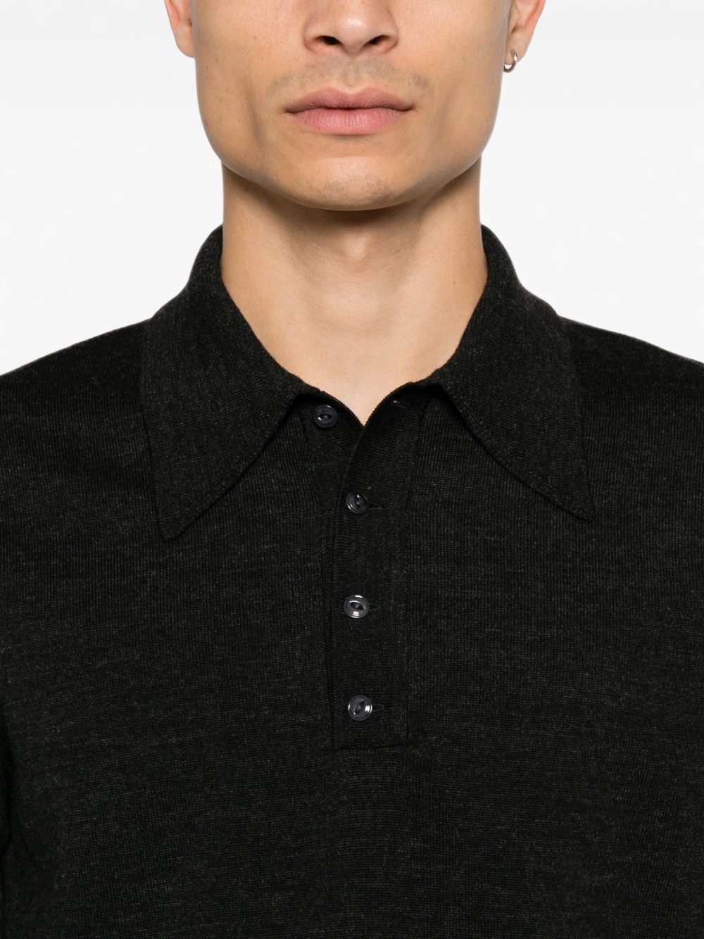 Lemaire Men Wool Polo Shirt LEMAIRE