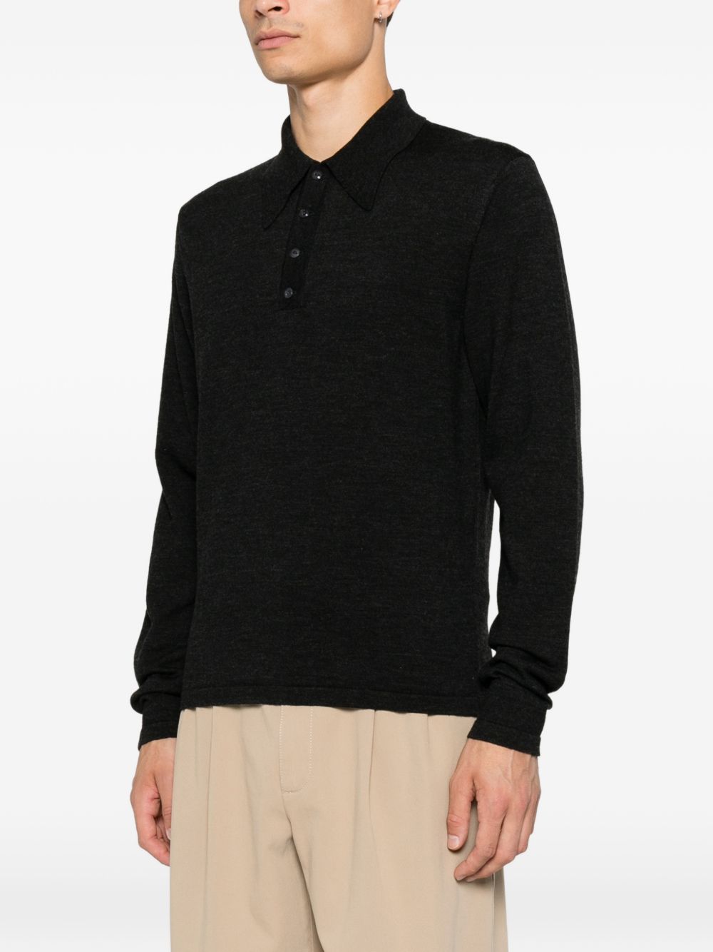 Lemaire Men Wool Polo Shirt LEMAIRE