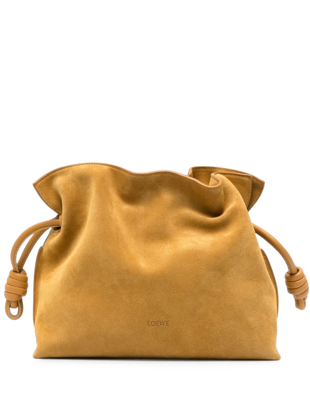 Loewe Women Flamenco Medium Nabuk Leather Clutch LOEWE