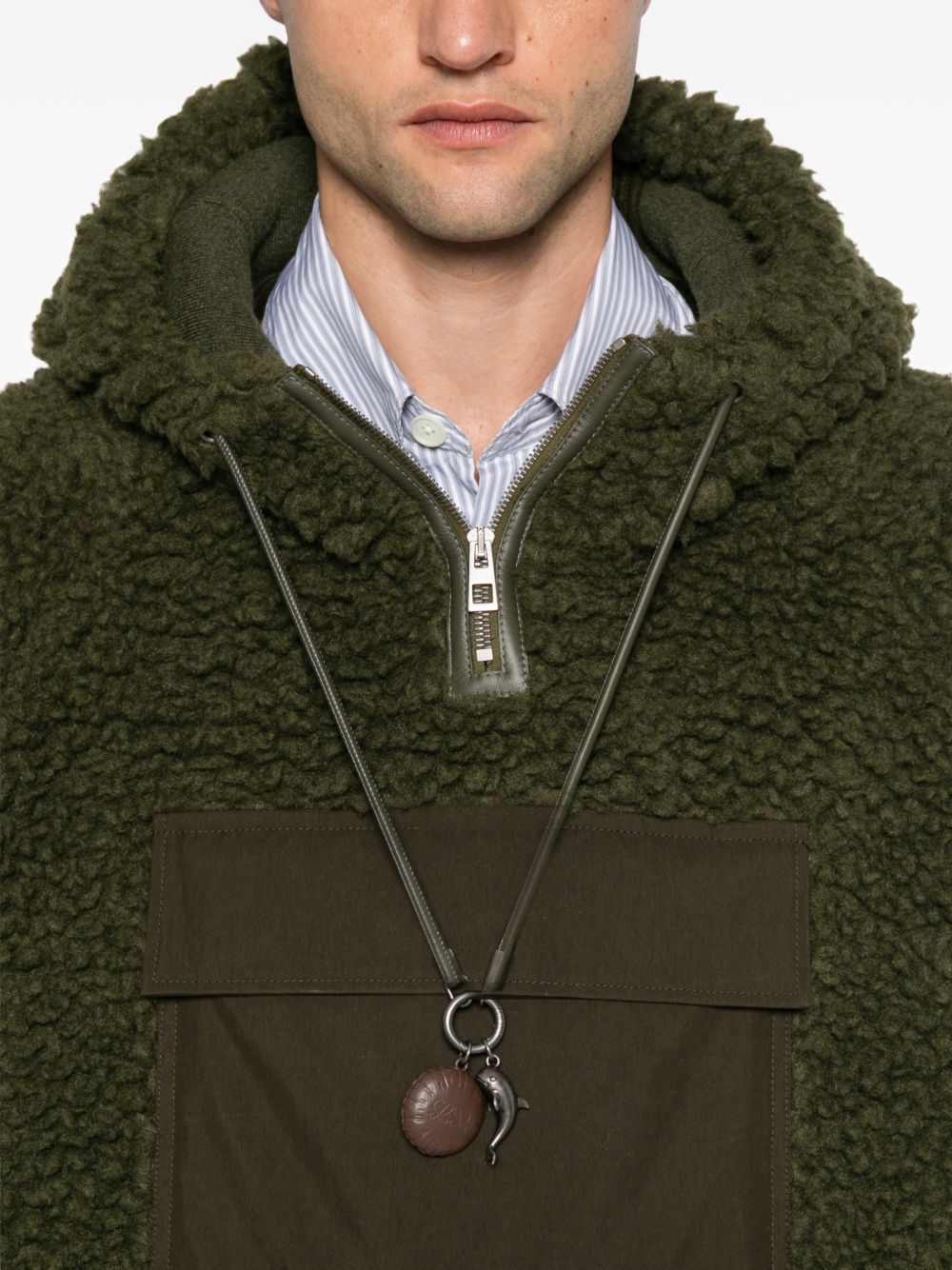 Loewe Men Wool Blend Blouson Jacket LOEWE