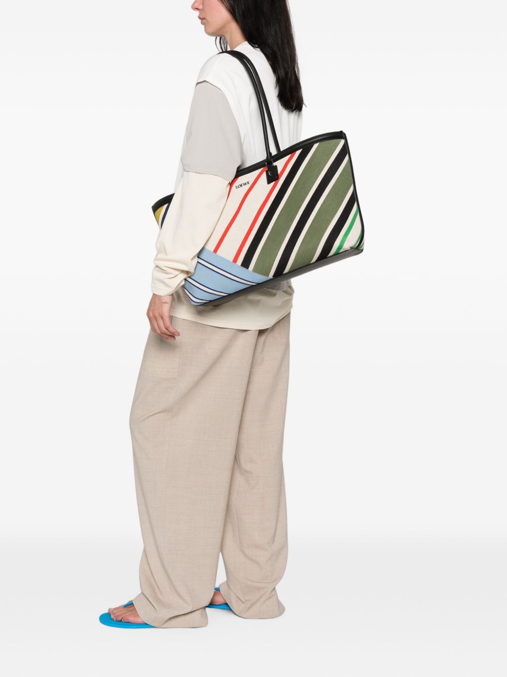 Loewe Women Verano Medium Canvas Tote LOEWE