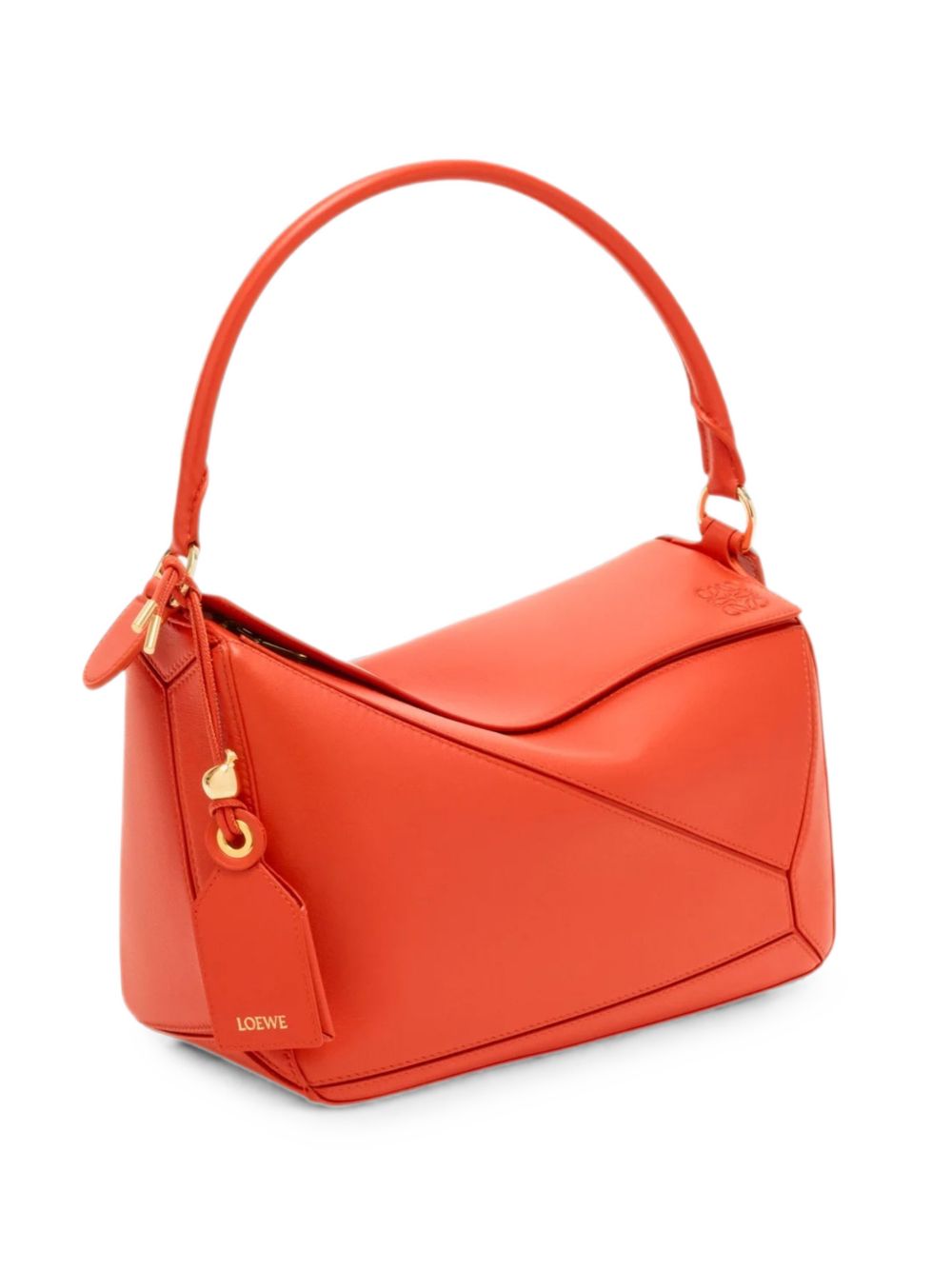 Loewe Women Puzzle Featherlight Medium Leather Handbag LOEWE