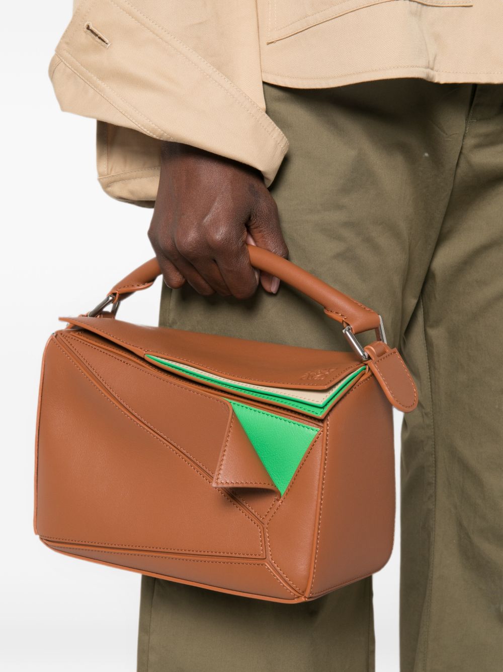 Loewe Women Puzzle Small Leather Handbag LOEWE