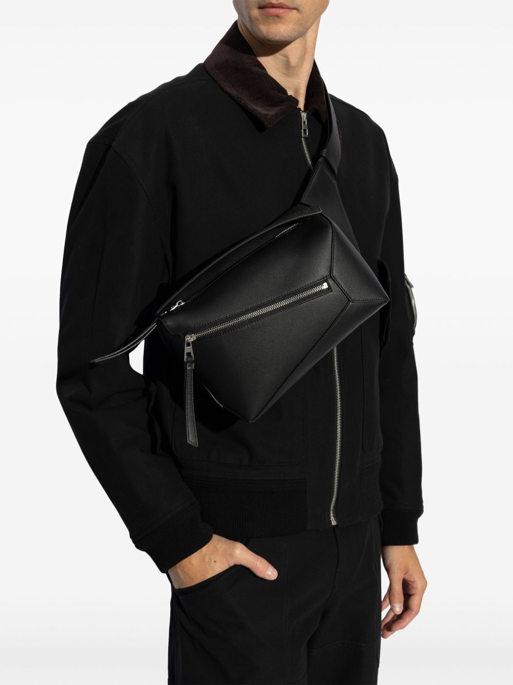 Loewe Men Puzzle Edge Small Leather Bumbag LOEWE