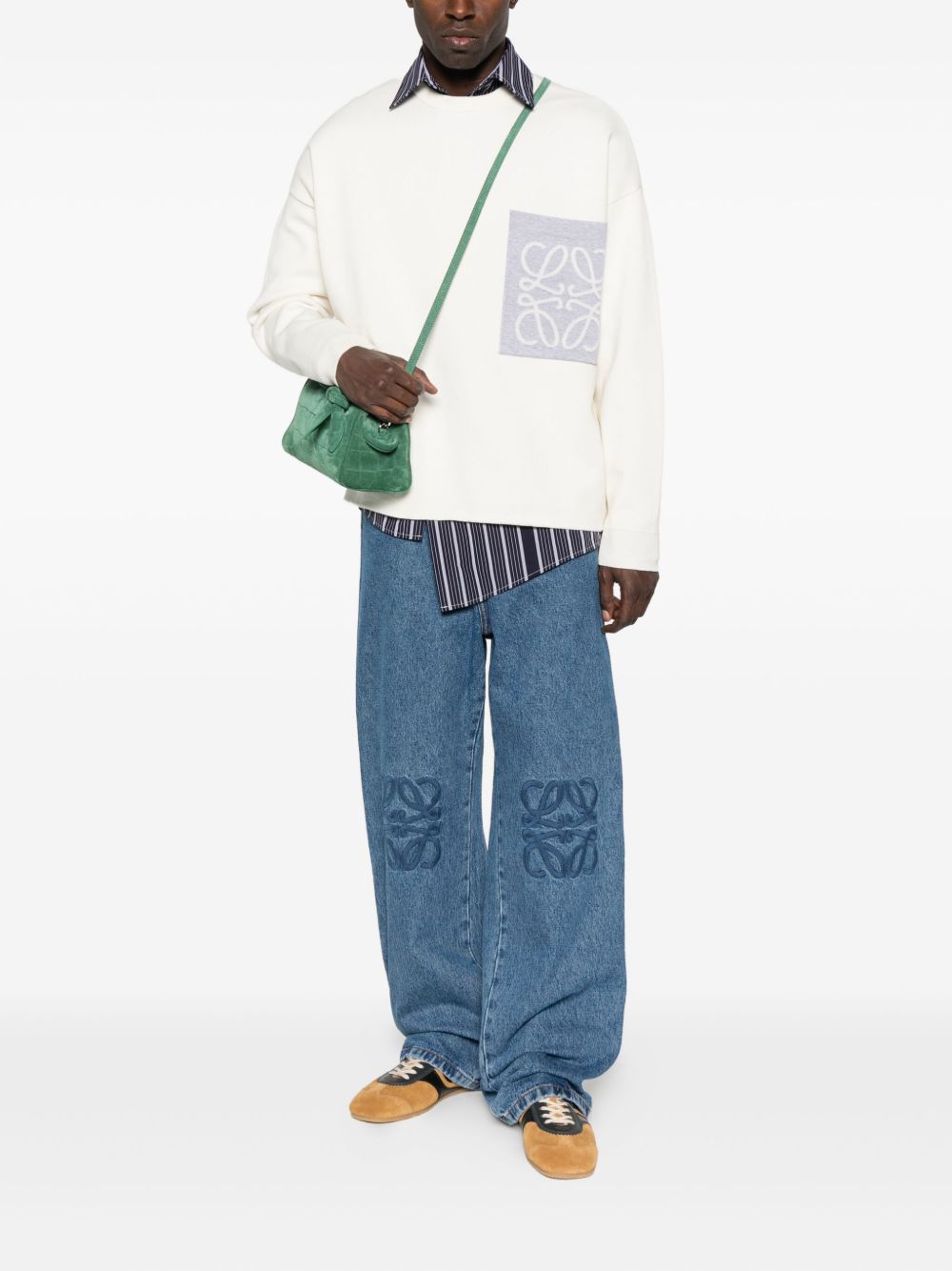 Loewe Men Anagram Cotton Sweater LOEWE
