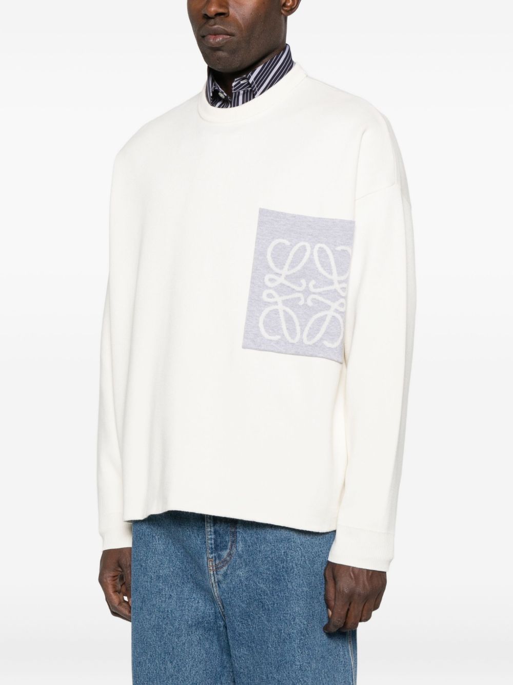Loewe Men Anagram Cotton Sweater LOEWE